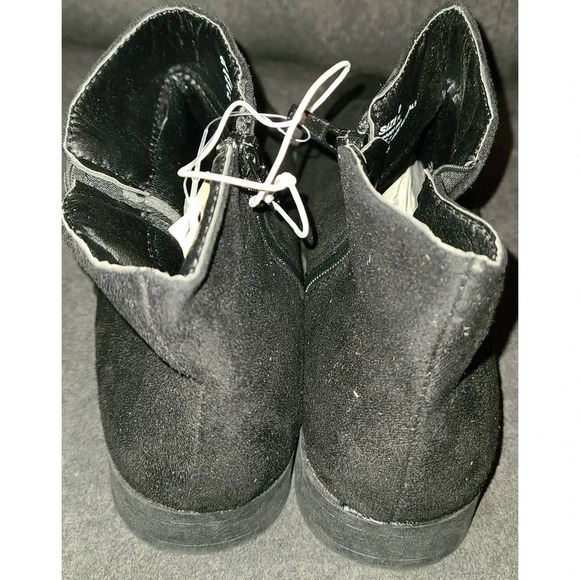 Bobbie Brooks Women's Black Side Zipper Ankle Bootie Boots Size 10 (DD) - Picture 4 of 5